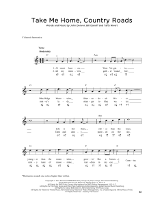 Take Me Home, Country Roads von John Denver (Download) 