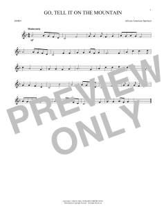 Go, Tell It On The Mountain von John W. Work Jr. (Download) 