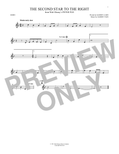 The Second Star To The Right von Sammy Cahn (Download) 