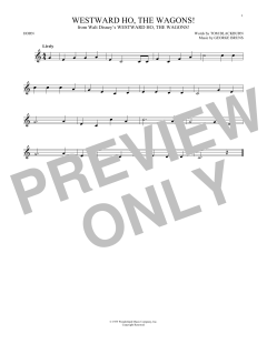 Westward Ho, The Wagons! von George Bruns (Download) 