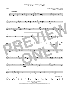 You Won't See Me von The Beatles (Download) 