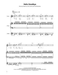 Hello, Goodbye von The Beatles (Download) 