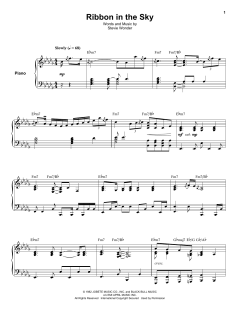 Ribbon In The Sky von Stevie Wonder (Download) 