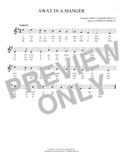 Away In A Manger von James R. Murray (Download) 