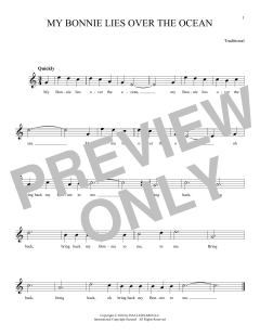 My Bonnie Lies Over The Ocean (Download) 