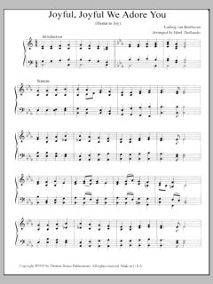 Joyful, Joyful, We Adore Thee von Ludwig van Beethoven (Download) 