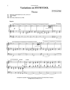 Variations on Hyfrydol von Rowland H. Prichard (Download) 