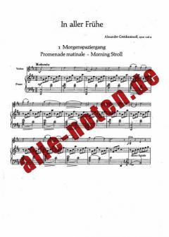 In aller Frühe op. 126a von Alexander Gretchaninoff 