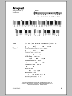 Autograph von John Denver (Download) 