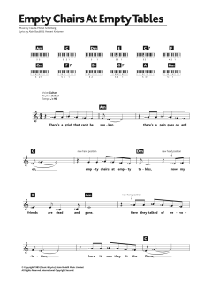 Empty Chairs At Empty Tables von Alain Boublil (Download) 