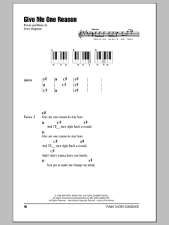Give Me One Reason von Tracy Chapman (Download) 