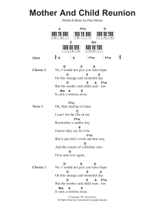 Mother And Child Reunion von Paul Simon (Download) 