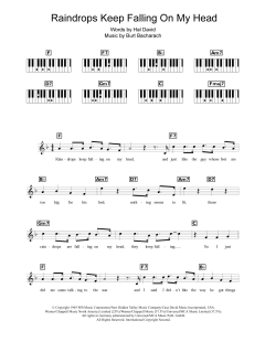 Raindrops Keep Falling On My Head von Burt Bacharach (Download) 