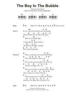 The Boy In The Bubble von Paul Simon (Download) 