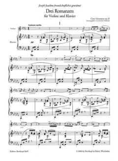 3 Romanzen op. 22 von Clara Schumann 