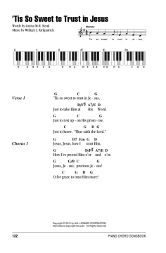 'Tis So Sweet To Trust In Jesus von William J. Kirkpatrick (Download) 