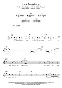 Use Somebody von Kings Of Leon (Download) 