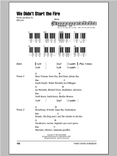 We Didn't Start The Fire von Billy Joel (Download) 