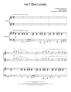 Isn't She Lovely von Stevie Wonder (Download) 