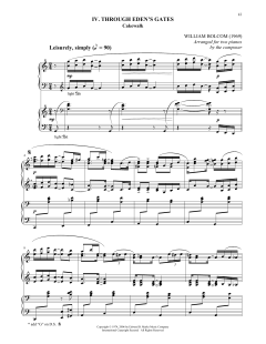 Through Eden's Gates von William Bolcom (Download) 
