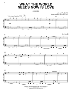 What The World Needs Now Is Love von Hal David (Download) 