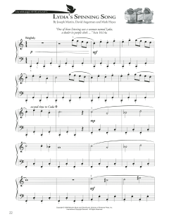 Lydia's Spinning Song von Mark Hayes (Download) 