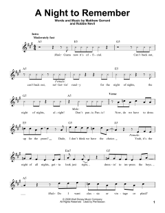 A Night To Remember von Matthew Gerrard (Download) 