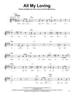 All My Loving von The Beatles (Download) 