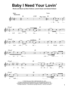 Baby I Need Your Lovin' von Johnny Rivers (Download) 
