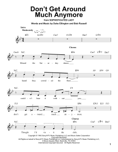 Don't Get Around Much Anymore von Duke Ellington (Download) 