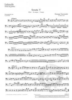12 Sonaten Band 2 von Giuseppe Sammartini 