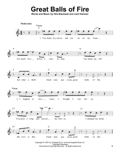 Great Balls Of Fire von Jerry Lee Lewis (Download) 