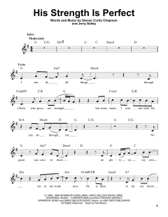 His Strength Is Perfect von Steven Curtis Chapman (Download) 