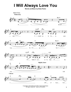 I Will Always Love You von Dolly Parton (Download) 