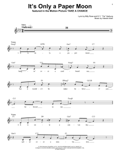 It's Only A Paper Moon von Billy Rose (Download) 