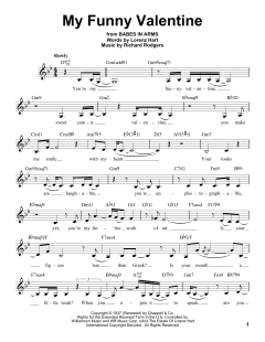 My Funny Valentine von Richard Rodgers (Download) 