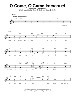 O Come, O Come Immanuel von Henry S. Coffin (Download) 