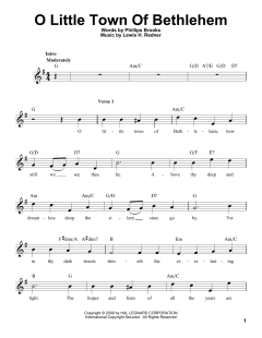 O Little Town Of Bethlehem von Lewis H. Redner (Download) 