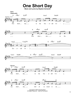 One Short Day (Download) 