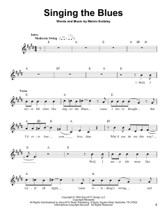 Singing The Blues von Guy Mitchell (Download) 
