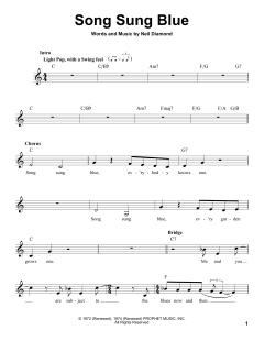 Song Sung Blue von Neil Diamond (Download) 