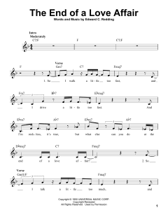 The End Of A Love Affair von Frank Sinatra (Download) 