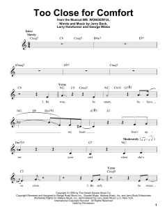 Too Close For Comfort von Jerry Bock (Download) 