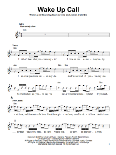 Wake Up Call von Maroon 5 (Download) 