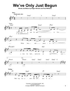 We've Only Just Begun von The Carpenters (Download) 
