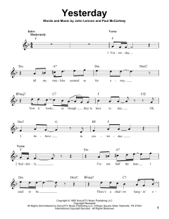Yesterday von The Beatles (Download) 