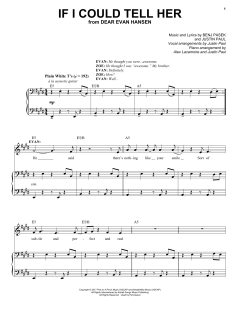 If I Could Tell Her von Benj Pasek (Download) 