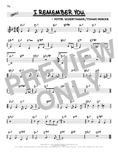 I Remember You von Johnny Mercer (Download) 
