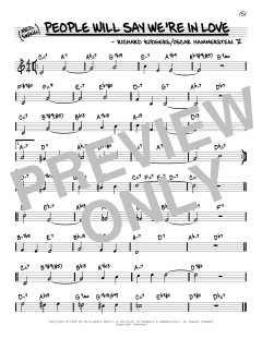 People Will Say We're In Love von Richard Rodgers (Download) 