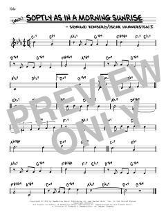 Softly As In A Morning Sunrise von Sigmund Romberg (Download) 